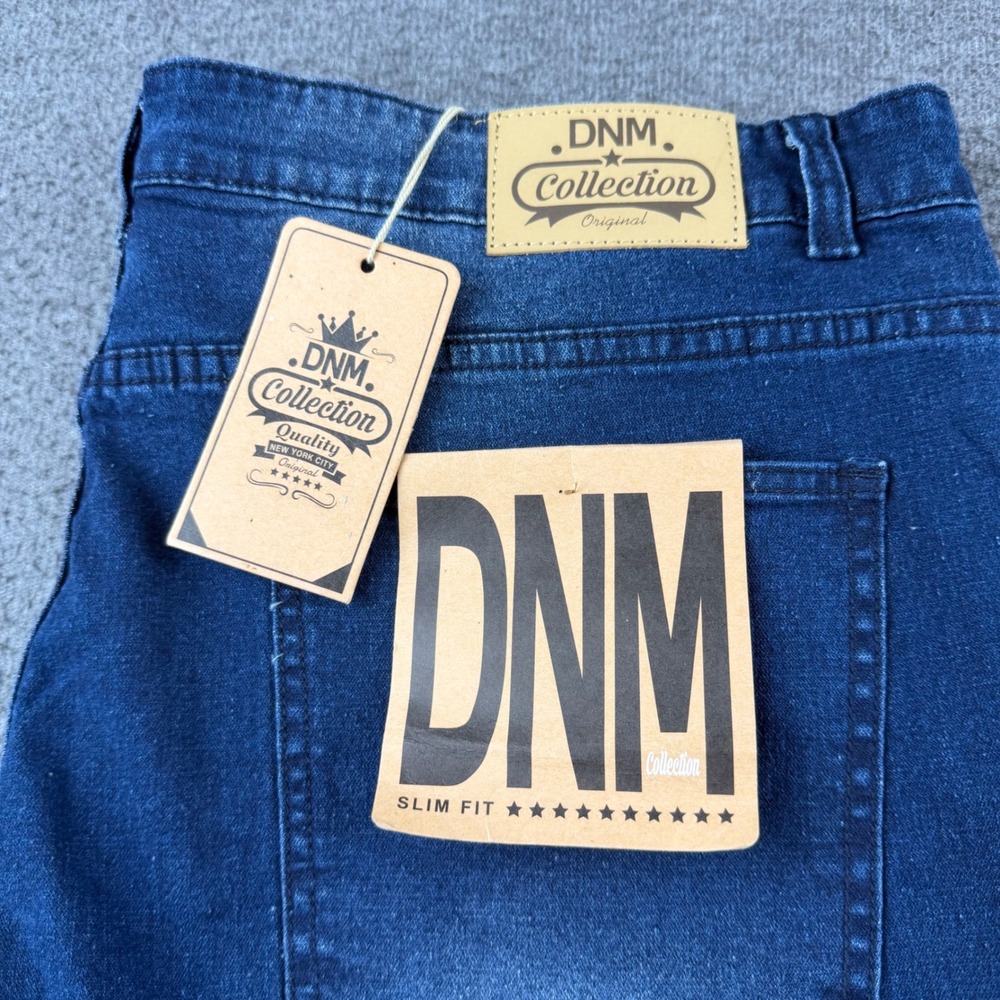 DNM Collection Slim Fit Jeans Men's‎ 40 Blue Strap Streetwear HD18-DNM006